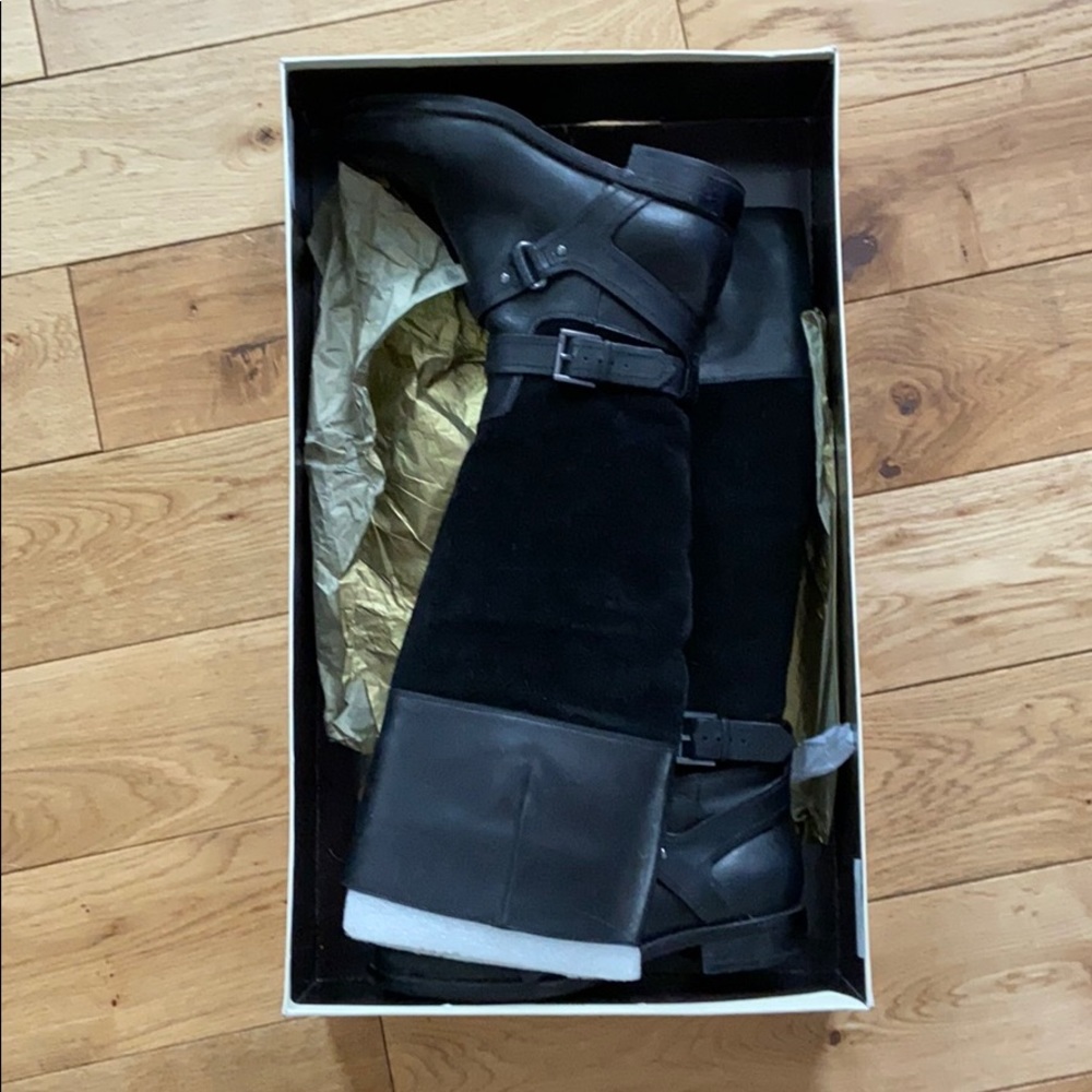 Joan and David riding boots